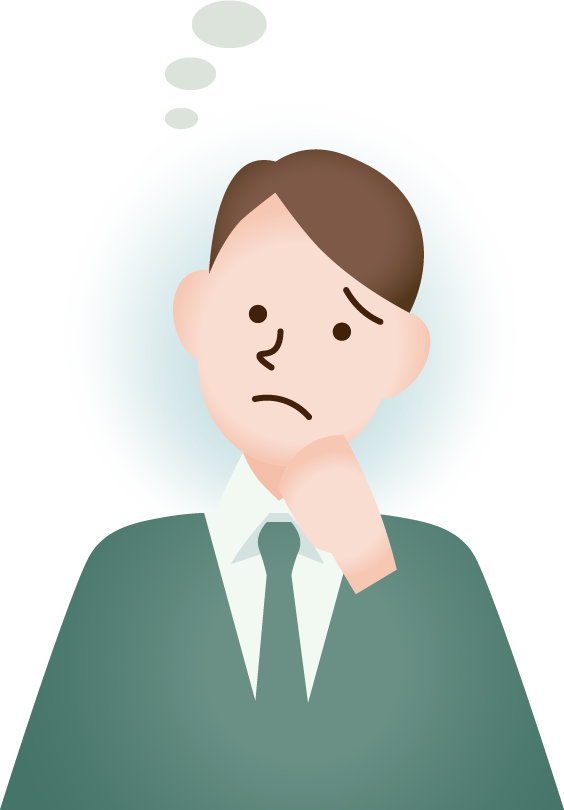 マニュアルづくりで困っている人のイラスト